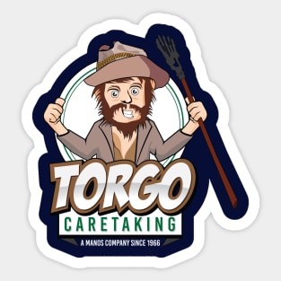 Torgo Care Taking With White Lettering Sticker